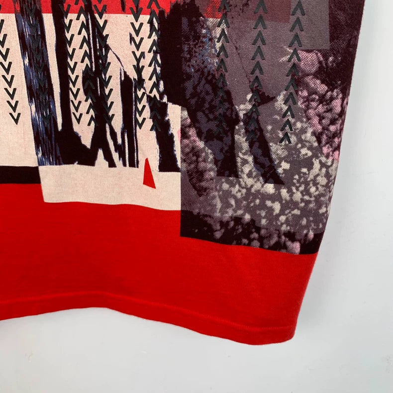 Dior Red Graphic Cotton T-Shirt