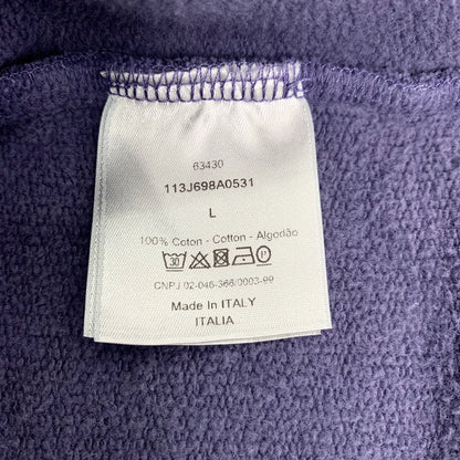 Dior Purple Logo Embroidered Hoodie