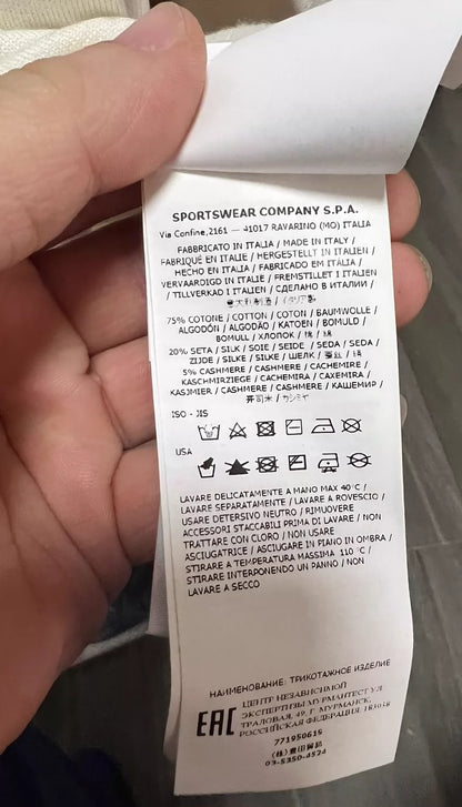 Stone Island Cotton Silk Cashmere Sweater