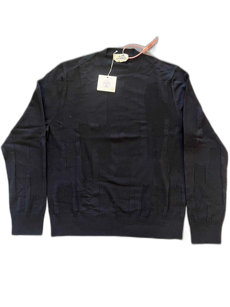Hermes Long Sleeve Knit Sweater for Men