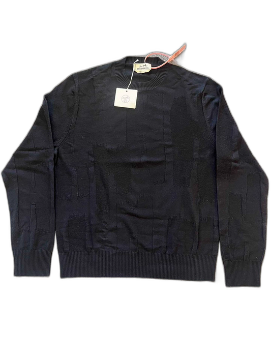 Hermes Long Sleeve Knit Sweater for Men