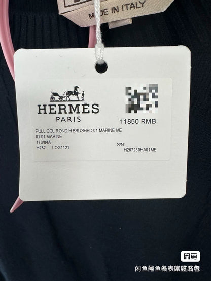 Hermes Long Sleeve Knit Sweater for Men