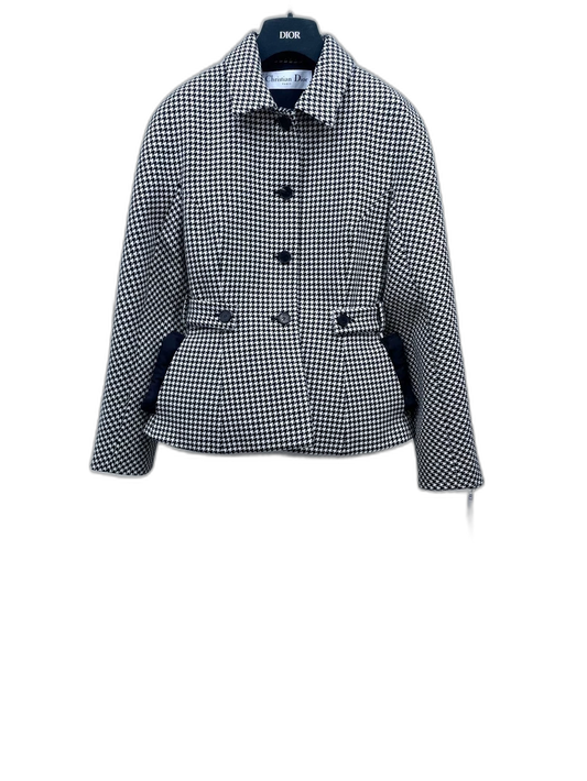Dior Houndstooth Waistcoat Jacket