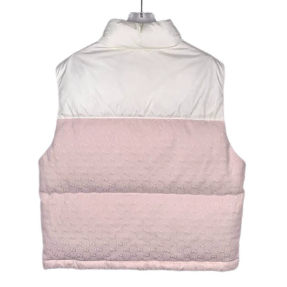 Gucci Dual G Print Pink White Vest