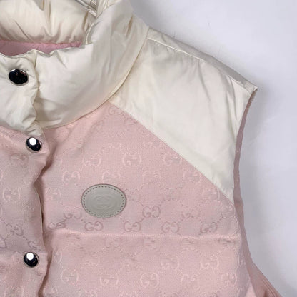 Gucci Dual G Print Pink White Vest