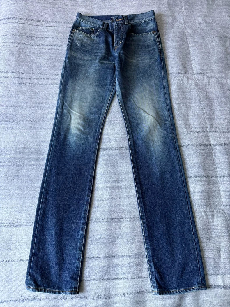 Saint Laurent 18AW Washed Denim Jeans-yf