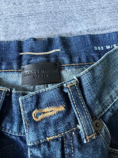 Saint Laurent 18AW Washed Denim Jeans-yf