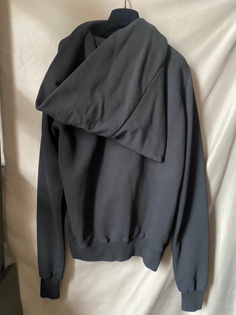 Black Rick Owens Hooded Jacket