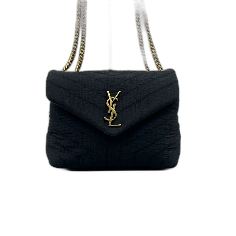 YSL Loulou Small Pleated Chain Bag