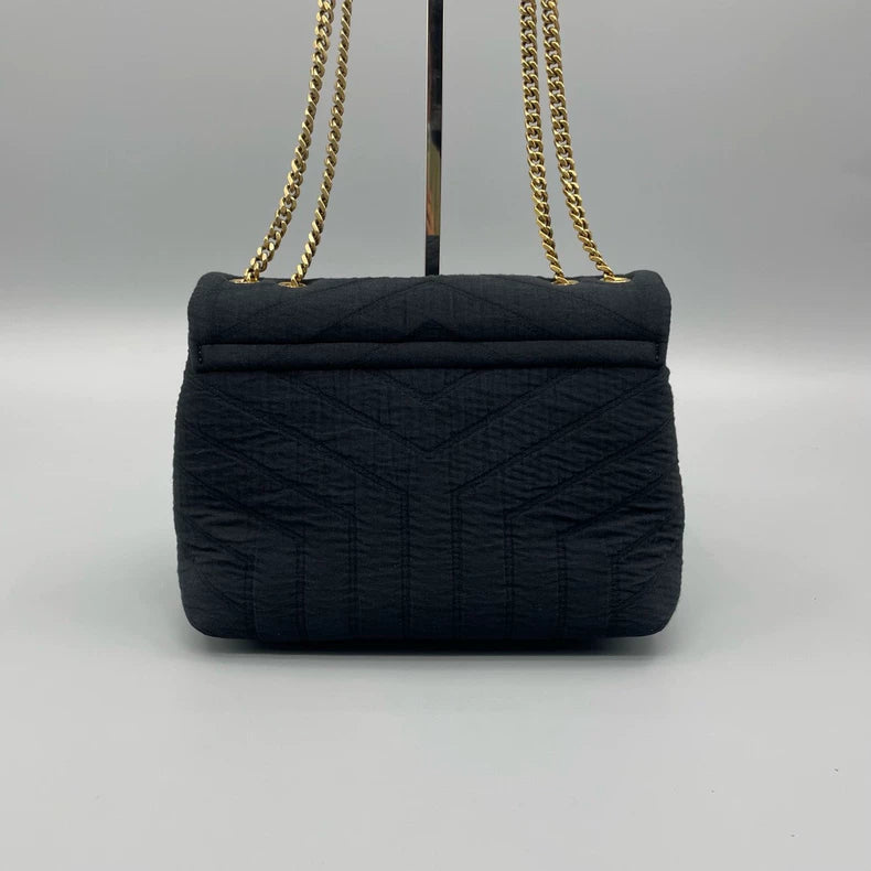 YSL Loulou Small Pleated Chain Bag