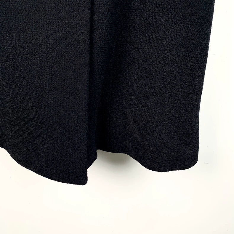 Christian Dior Black Double-Breasted Wool Coat