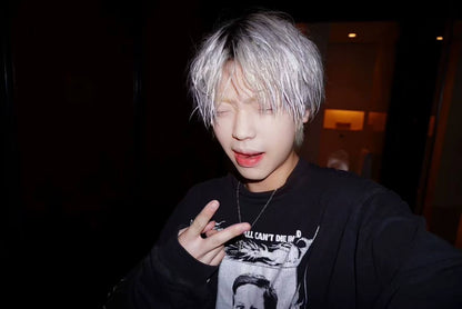 ERD Distressed Portrait Long Sleeve Sweatshirt-yf