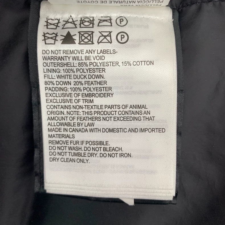 Canada Goose Hooded Fur Collar Parka Coat