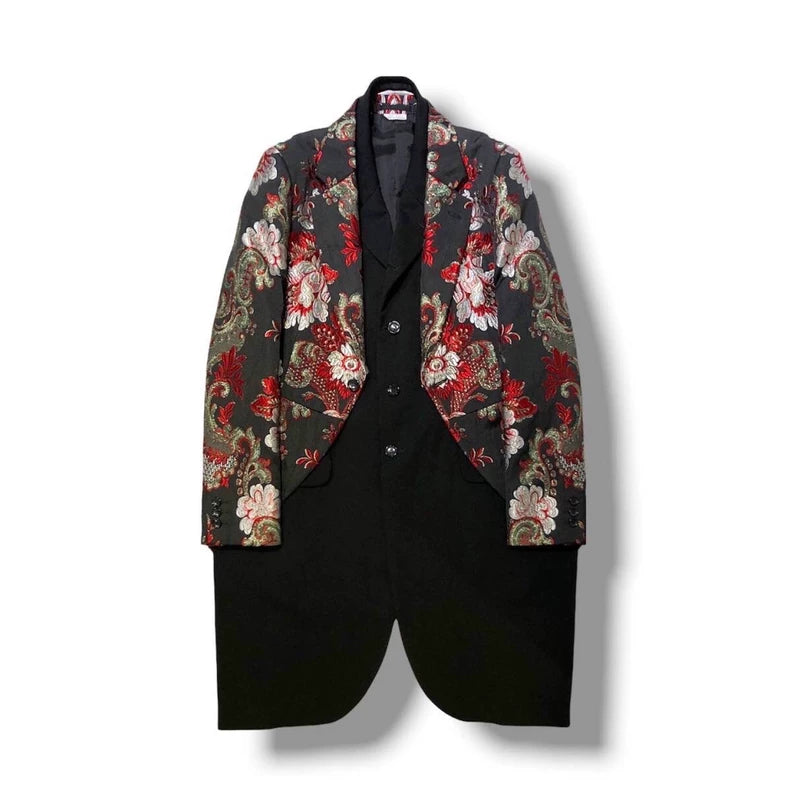 COMME des GARCONS HOMME PLUS Embroidered Long Blazer