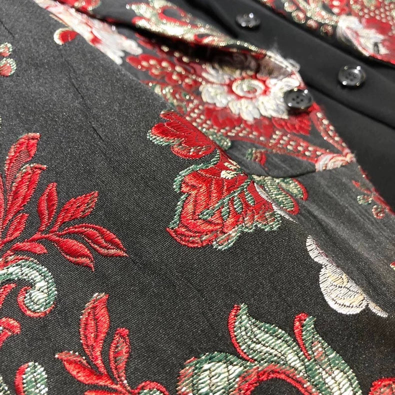 COMME des GARCONS HOMME PLUS Embroidered Long Blazer