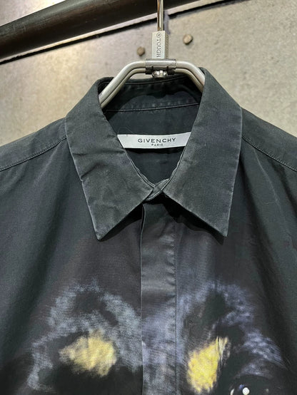 Givenchy Black Rottweiler Print Shirt