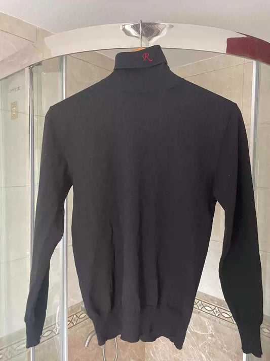 Raf simons black turtleneck thin sweater