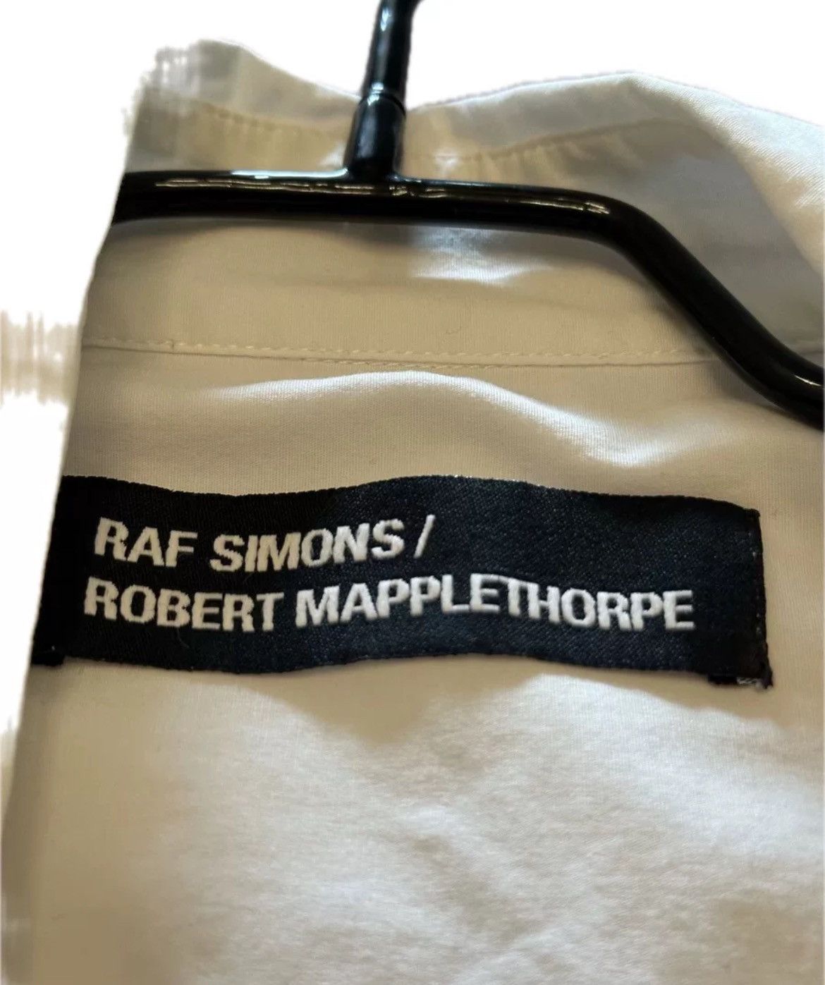 Raf simons 17ss Robert white portrait shirt - DMC