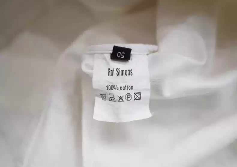 Raf Simons White religious denim jacket