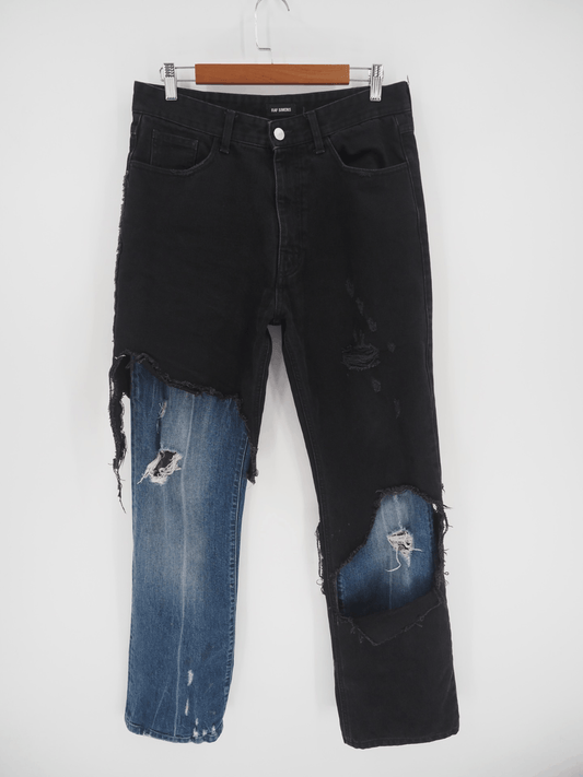 Raf Simons FW19 Distressed Double layer denim - DMC