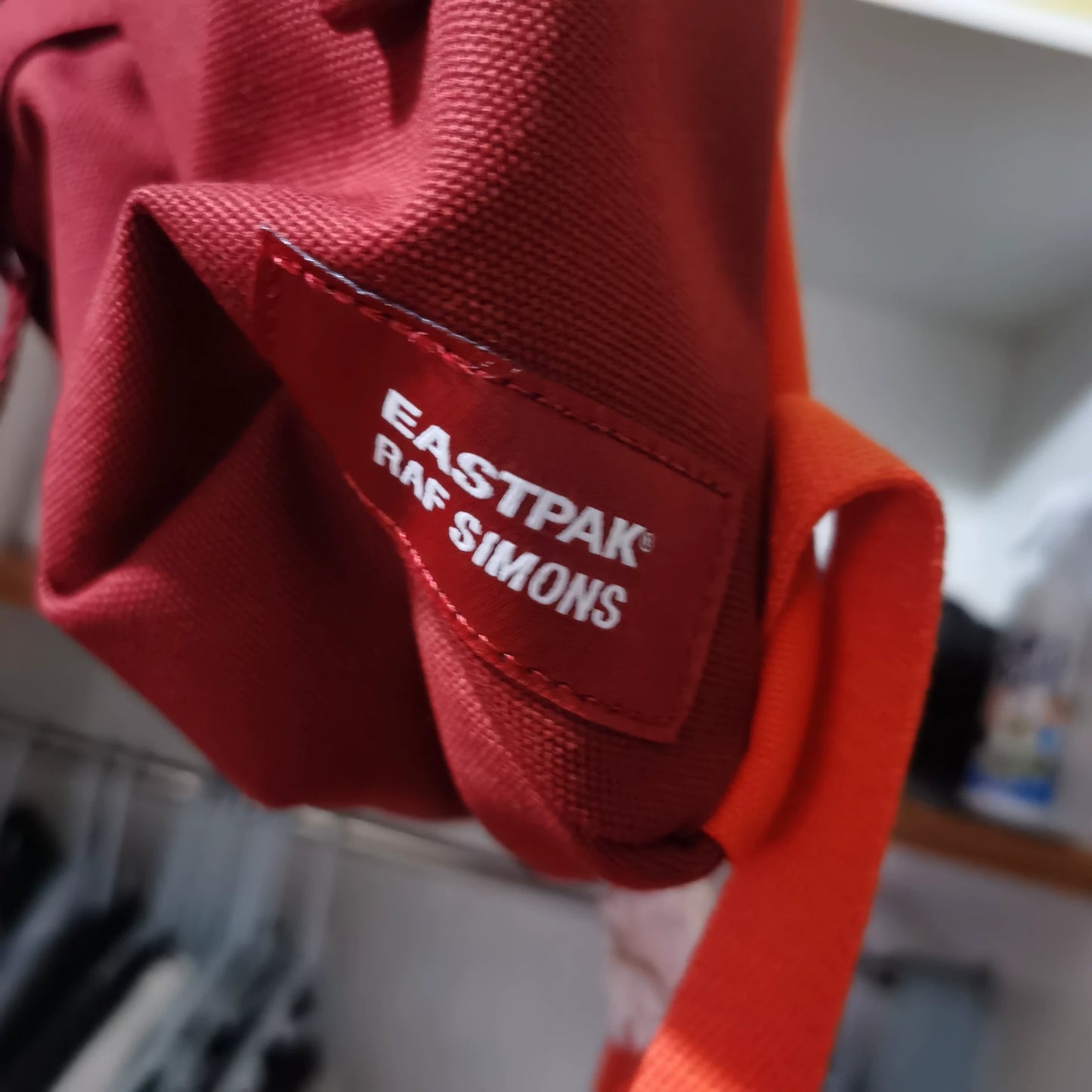 Raf Simons Eastpak 19ss spot red rings backpack