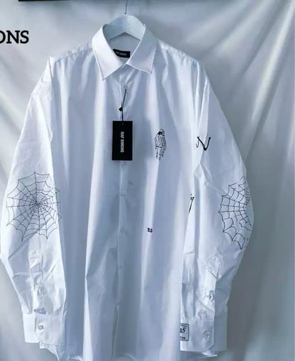 Raf Simons Spider web printed shirt