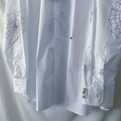 Raf Simons Spider web printed shirt