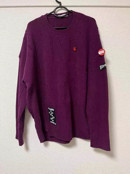 Raf Simons 21SS badge knitted sweater