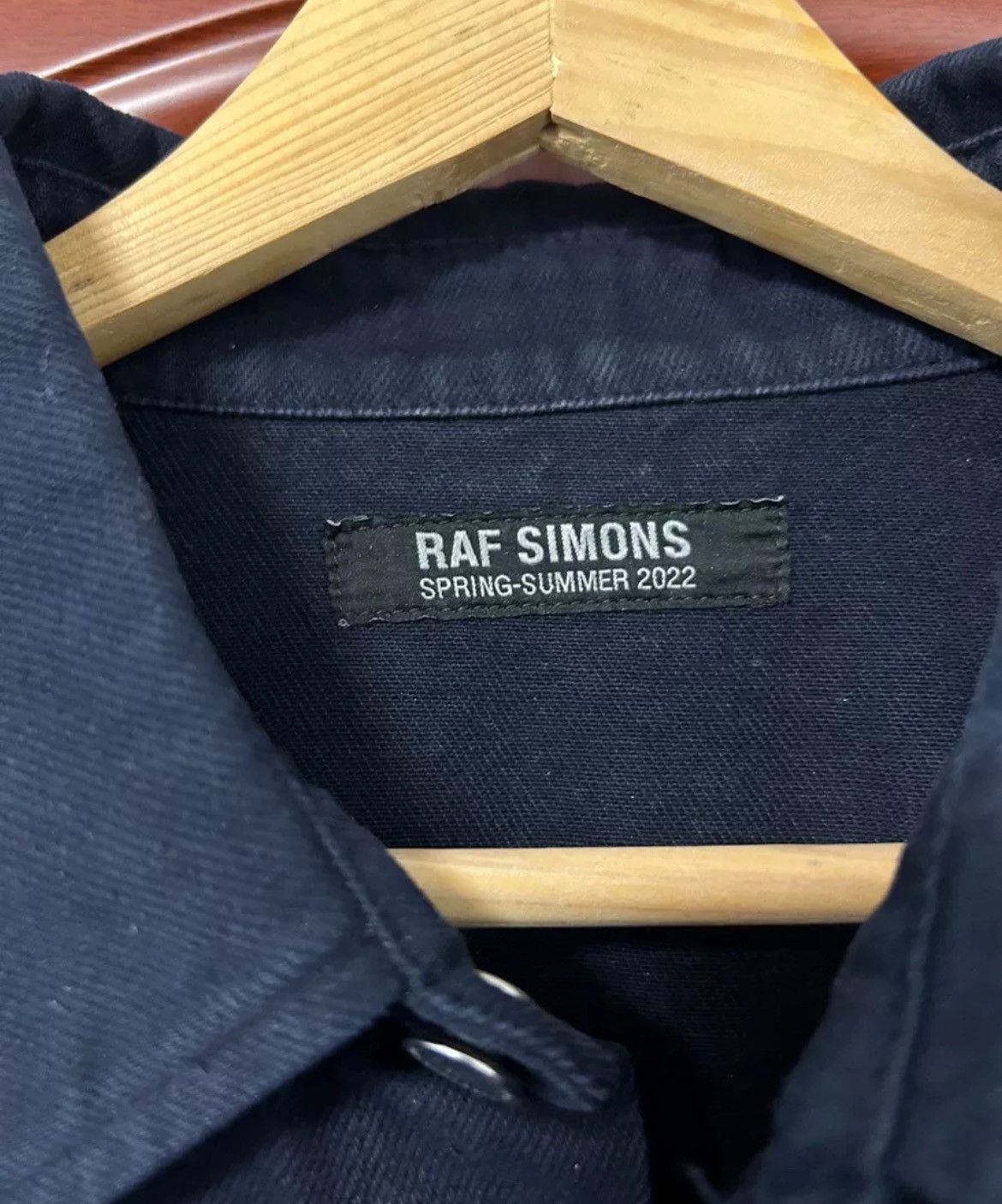 Raf simons navy blue 22ss shirt - DMC