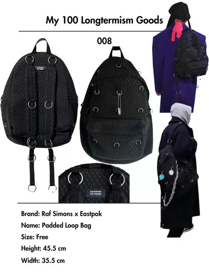 Raf Simons X Eastpak 19aw woven hoop backpack