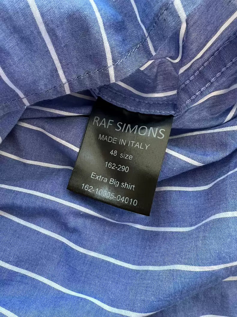 Raf Simons Blue striped shirt