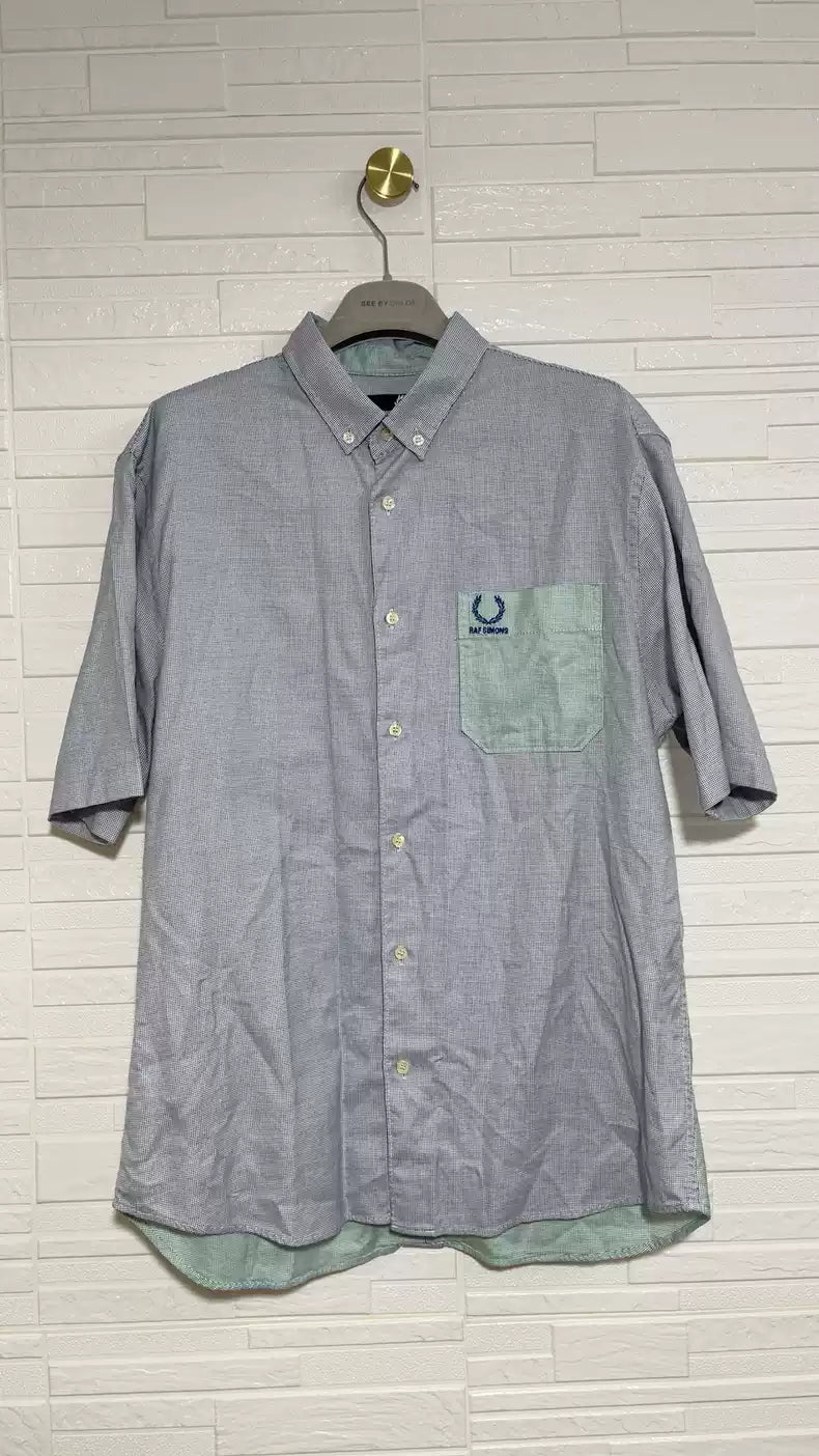 Raf Simons Short-sleeved color matching shirt cooperation