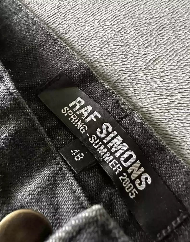 RAF SIMONS 05SS black jeans