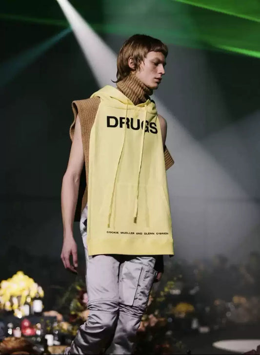 Raf Simons 18FW show yellow vest Chinese-style chest covering vest