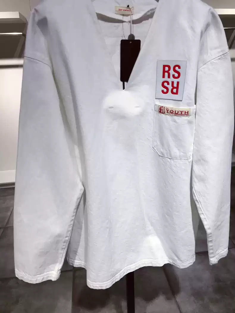 Raf Simons V-neck loose top