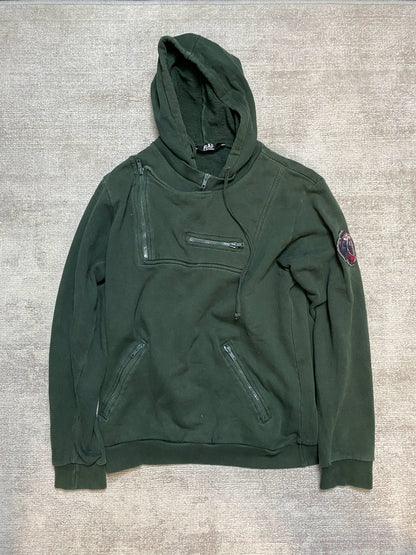 Raf Simons Deconstruction of zipper hoodie