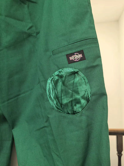 Raf Simons Men's green cotton trousers