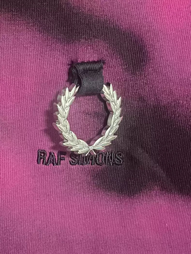 RAF SIMONS pink portrait short sleeve