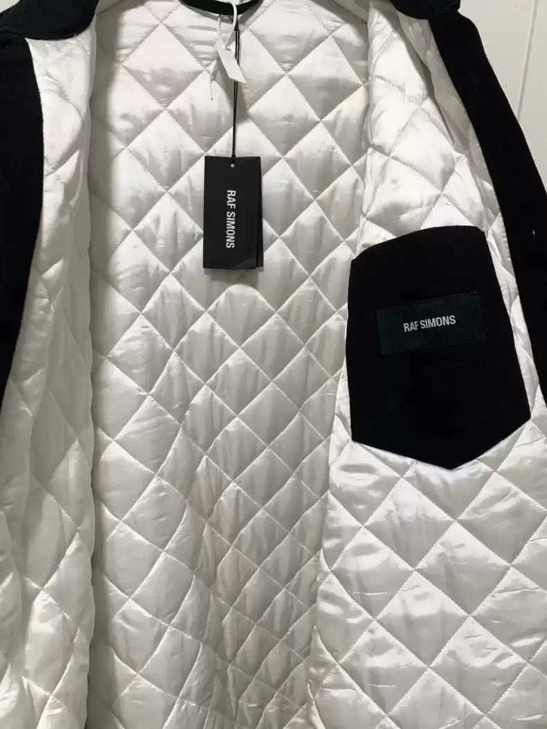 Raf Simons 17FW show Archive large profile quilted shirt jacket