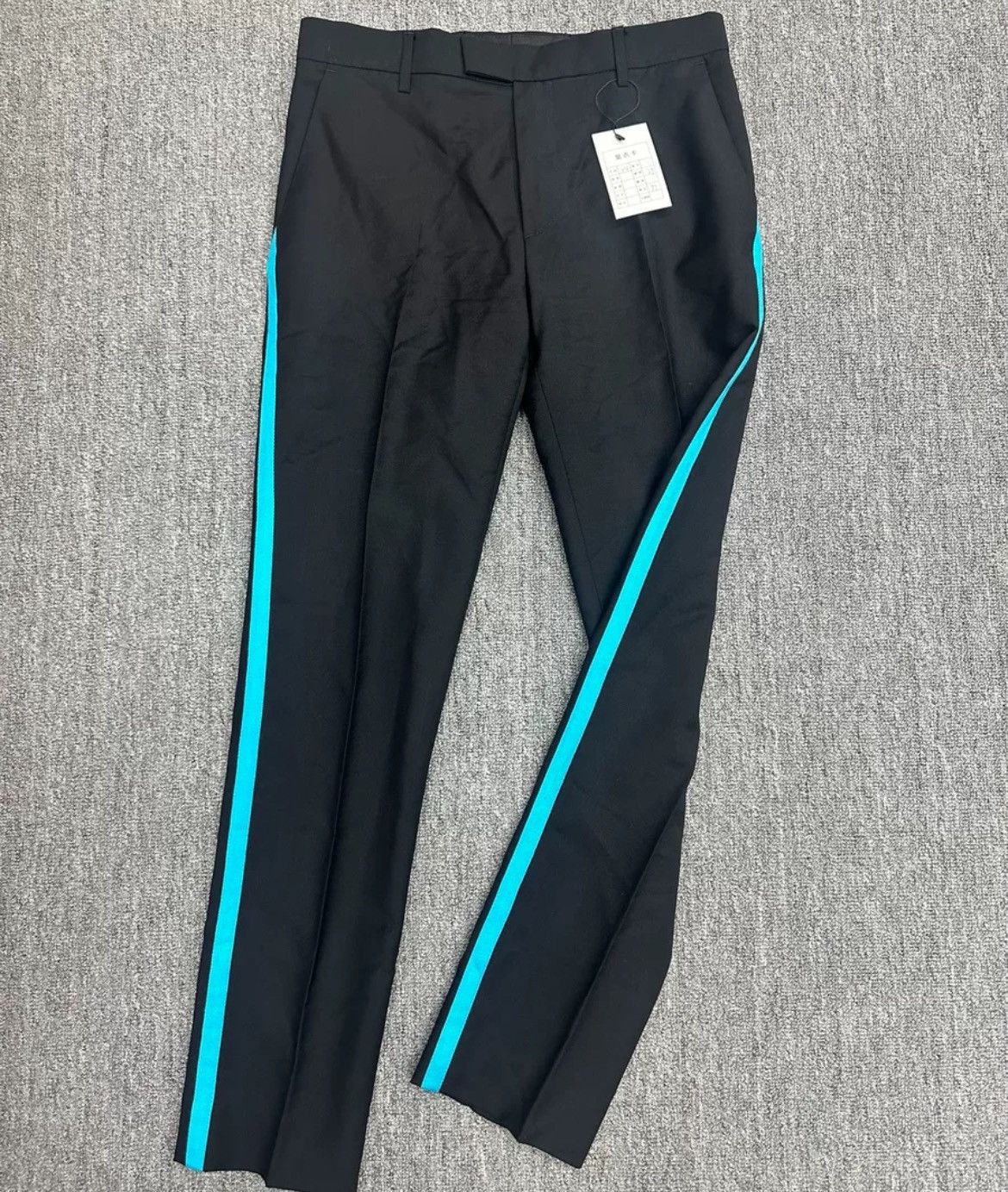 Raf Simons black and blue slacks pants - DMC