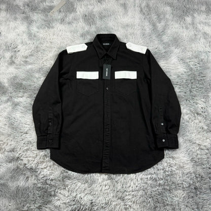 Raf Simons Security leather shirt