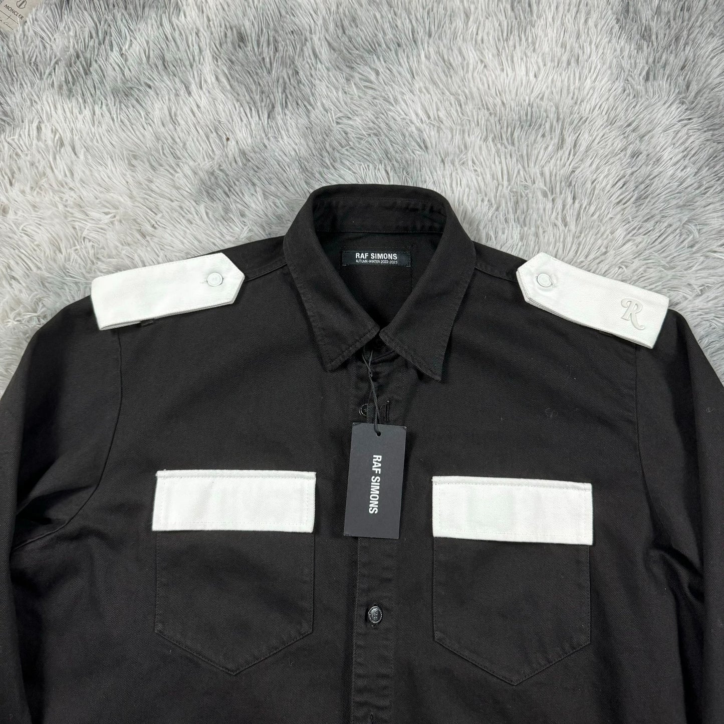 Raf Simons Security leather shirt