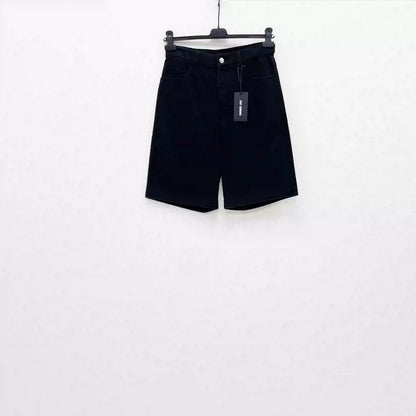 Raf Simons Washed cotton denim shorts