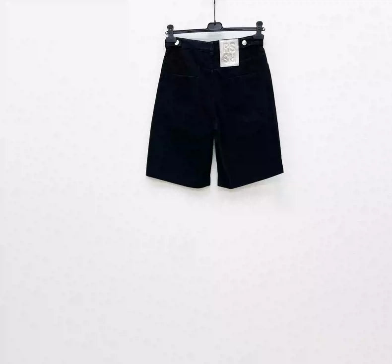 Raf Simons Washed cotton denim shorts