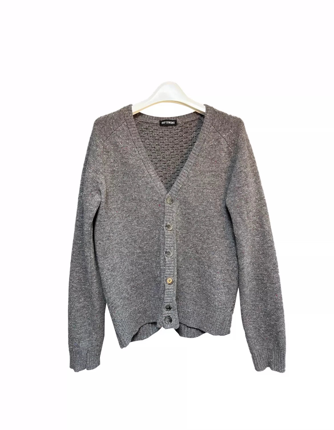 Raf Simons Vintage Italian knitted blended sweater cardigan