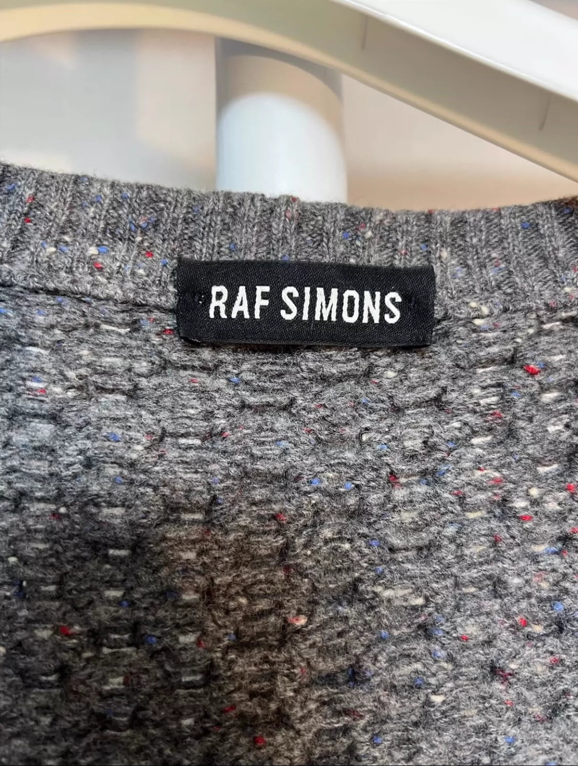 Raf Simons Vintage Italian knitted blended sweater cardigan