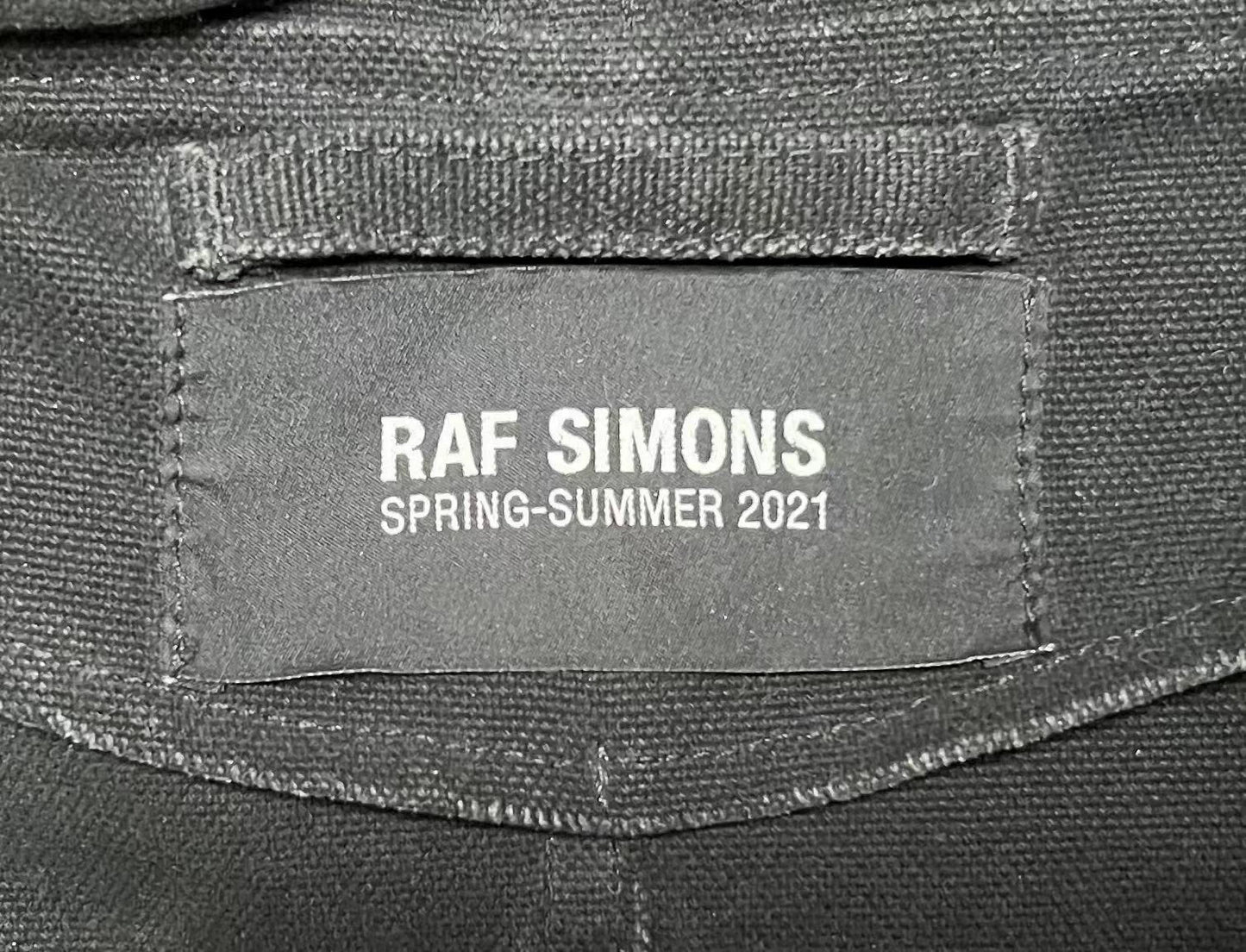 Raf Simons 21SS patch badge washed to make old parka coat.