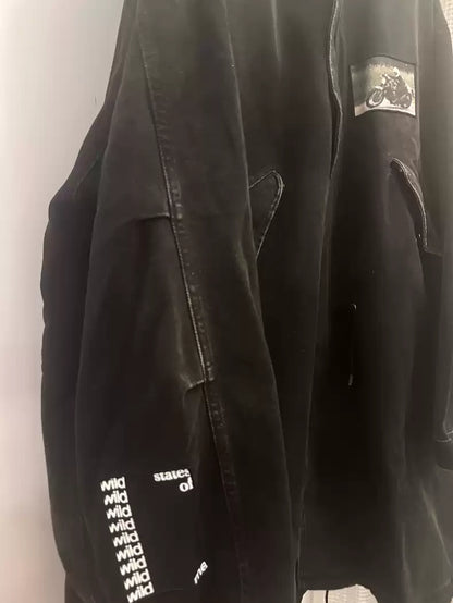 Raf Simons Patch badge washed to make old parka coat windbreaker