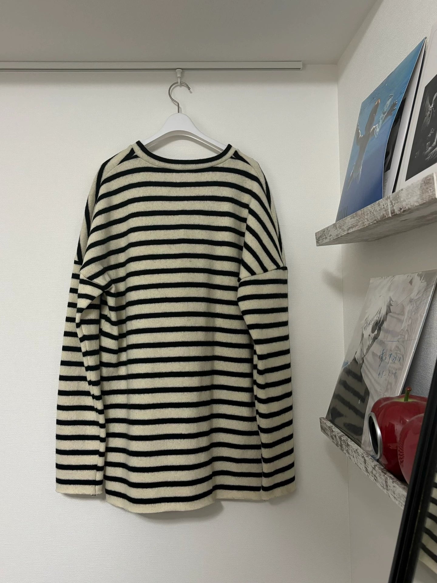 Raf Simons Redux striped patch sweater