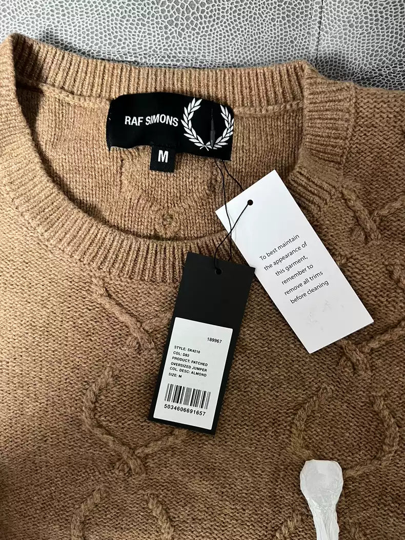 Raf Simons X fred perry badge sweater